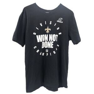 Nike New Orleans Saints NFL Playoffs Division Champions Short Sleeve T-Shirt M